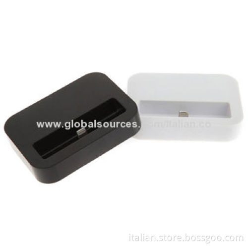 Docking Stations for iPhone 5, Charger on Desk with Factory Competitive Price, Small and Lightweight